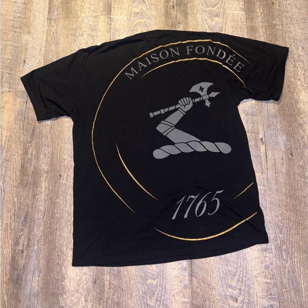 Hennessy Shirt Mens Large Black Crew Neck Short Sleeve VS Maison Fondee